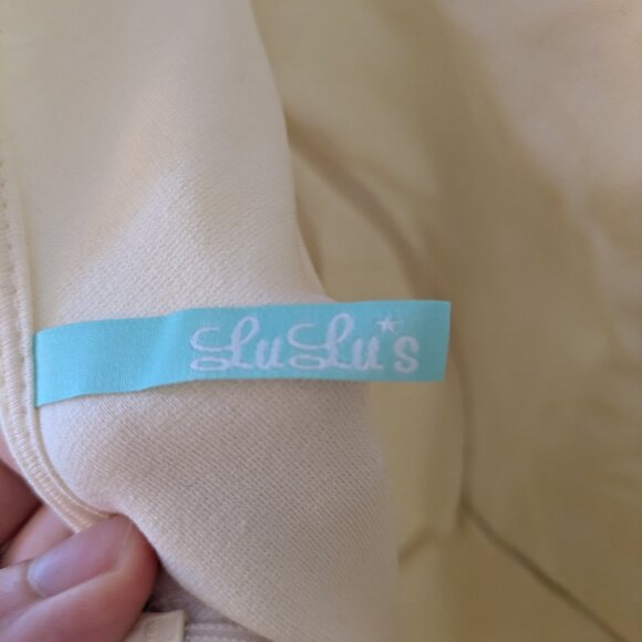 Lulu's Cream Midi Dress - Picture 3 of 3